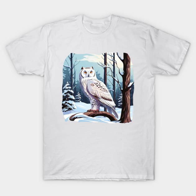 Snowy Owl T-Shirt by zooleisurelife